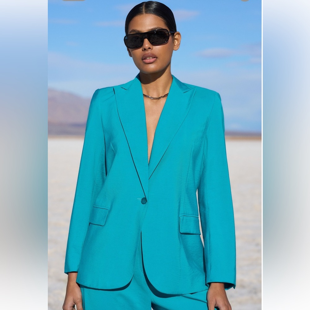 GORGEOUS ba&sh Turquoise Blazer Sz 4 — Worn once!